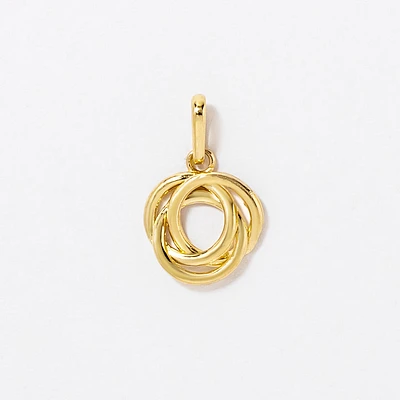 Love Knot Pendant in 10K Yellow Gold