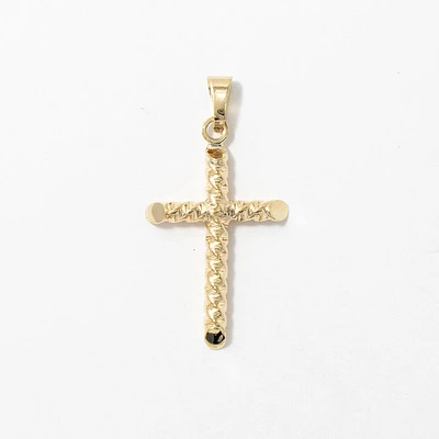 10K Yellow Gold Cross Pendant