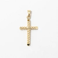 10K Yellow Gold Cross Pendant