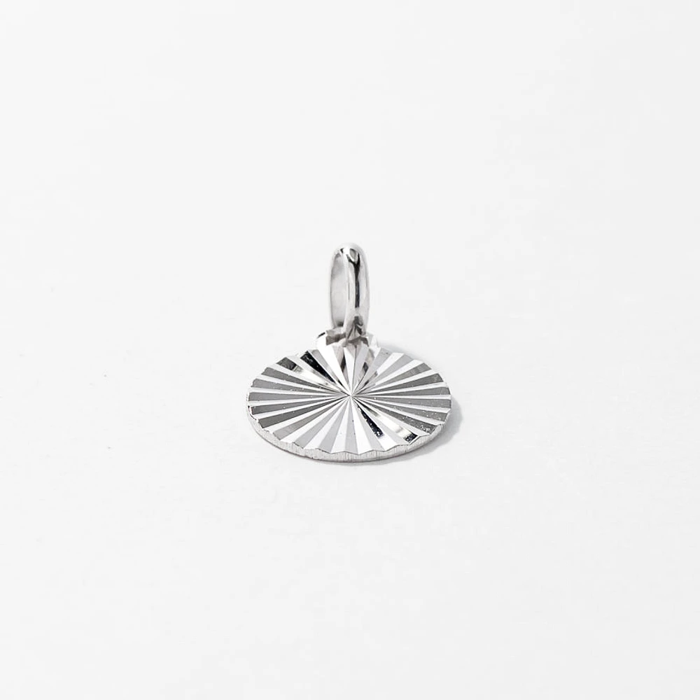 Sunbeam Pendant in 10K White Gold