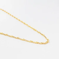 14K Yellow Gold 2.5mm Singapore Chain (18")