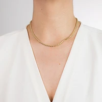 3.5mm Double Link Chain in 10K Yellow Gold (17")