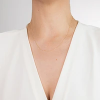14K Yellow Gold 0.80mm Curb Chain (18")