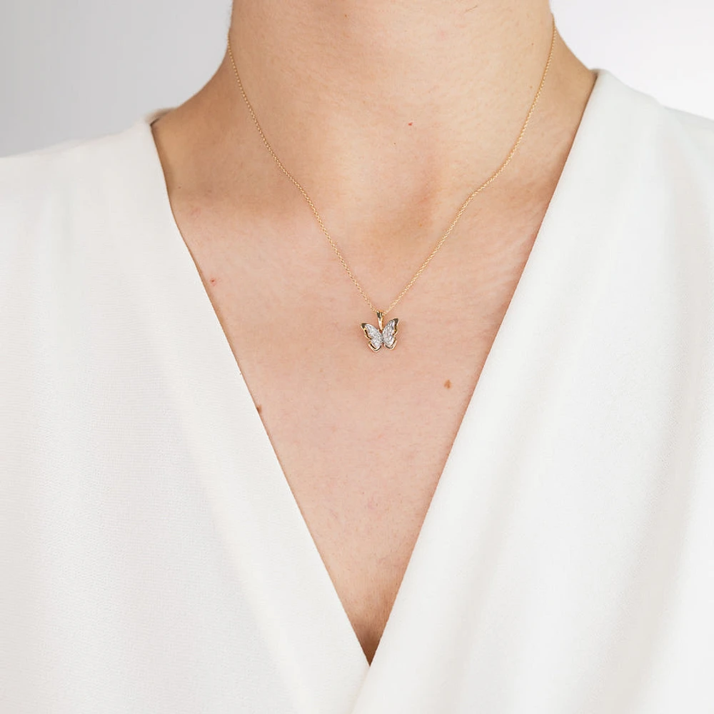 Butterfly Diamond Pendant | Ann-Louise Jewellers