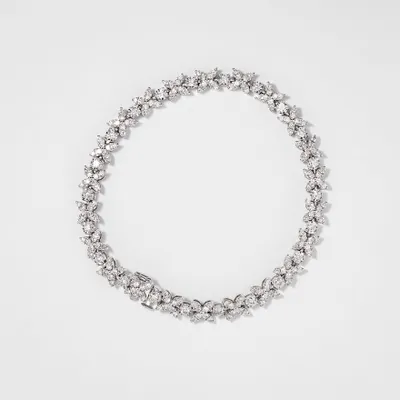 Diamond "XO" Bracelet in 10K White Gold (3.00 ct tw)