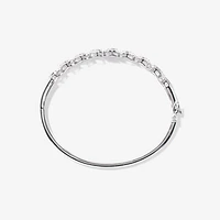 Hinged Diamond Bangle in 10K White Gold (1.00 ct tw)