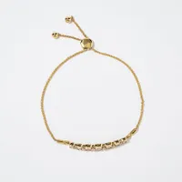 Diamond Bolo Bracelet in 10K Yellow Gold (0.40 ct tw)