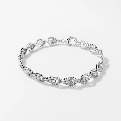 Diamond Bracelet in 10K White Gold (3.00 ct tw)