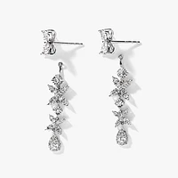 Multi-Look Diamond Cluster Earrings in 10K White Gold (1.00 ct tw)