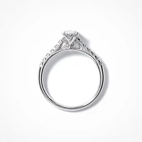 Lab Grown Oval Cut Diamond Engagement Ring 14K White Gold (1.25 ct