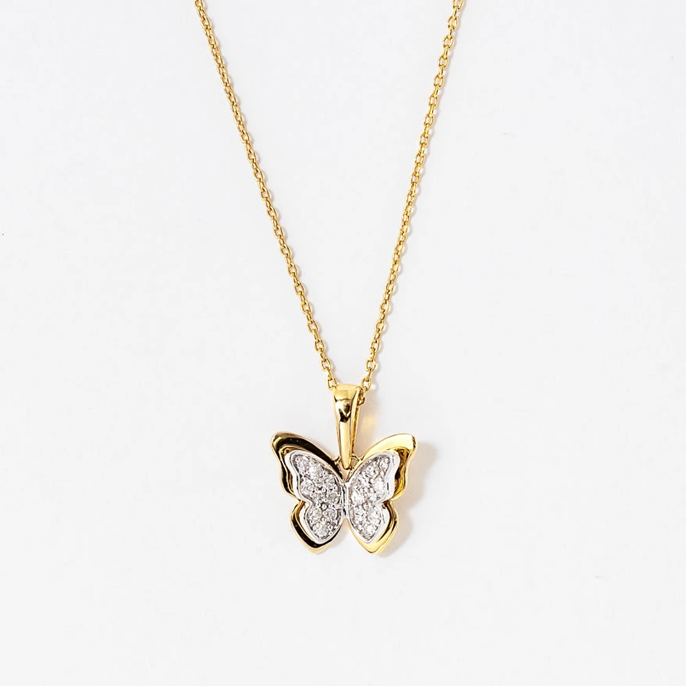 Butterfly Diamond Pendant | Ann-Louise Jewellers