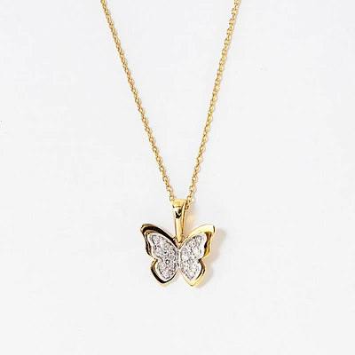 Butterfly Diamond Pendant | Ann-Louise Jewellers