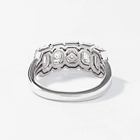 Diamond Cluster Ring 14K White Gold (1.50 ct tw)