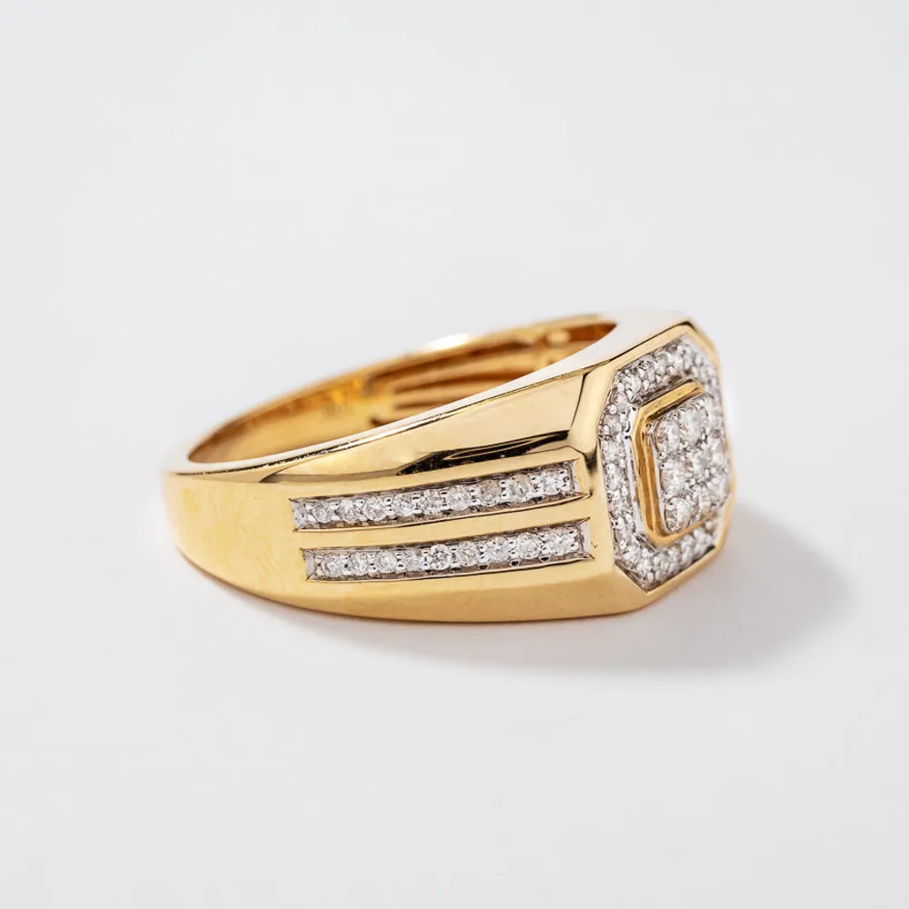 Gent’s Diamond Ring 10K Yellow Gold (0.50 ct tw)