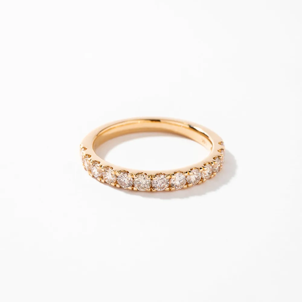 14K Yellow Gold Diamond Anniversary Band (0.75 ct tw)