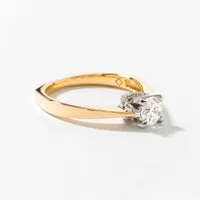 Diamond Engagement Ring 14K Yellow and White Gold (0.68 ct tw)