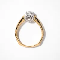 Diamond Engagement Ring 14K Yellow and White Gold (0.68 ct tw)