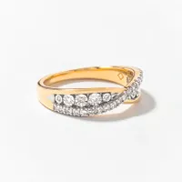 Diamond Cluster Ring 10K Yellow Gold (0.25 ct tw)