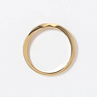 Men's Point Ring 10K Yellow Gold