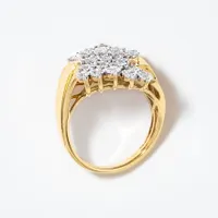 Diamond Dinner Ring 10K Yellow Gold (1.00 ct tw)