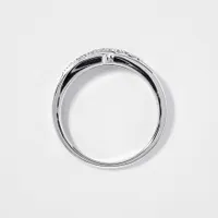 Men's Diamond Wedding Band 10K White Gold (0.10 ct tw)