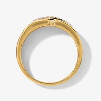 Men's Diamond Wedding Band 10K Yellow Gold (0.10 ct tw)