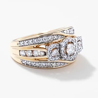 Diamond Dinner Ring 10K Yellow Gold (1.00 ct tw)