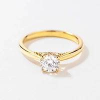 Diamond Engagement Ring 14K Yellow Gold (0.83 ct tw)