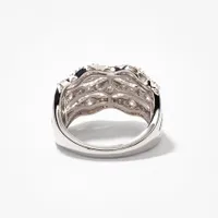 Diamond Dinner Ring 10K White Gold (0.60 ct tw)