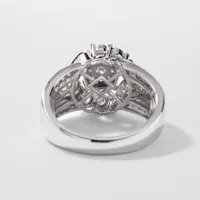 Diamond Dinner Ring 10K White Gold (0.75 ct tw)