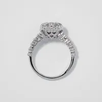 Diamond Cluster Ring 10K White Gold (0.35 ct tw)