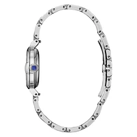 Citizen Eco-Drive L Mae White Dial Stainless Steel Bracelet | EM1130-8