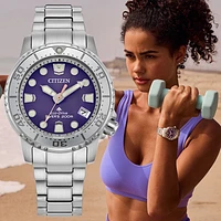 Citizen Eco-Drive Promaster Dive Purple Dial Ladies Watch | EO2027-50X