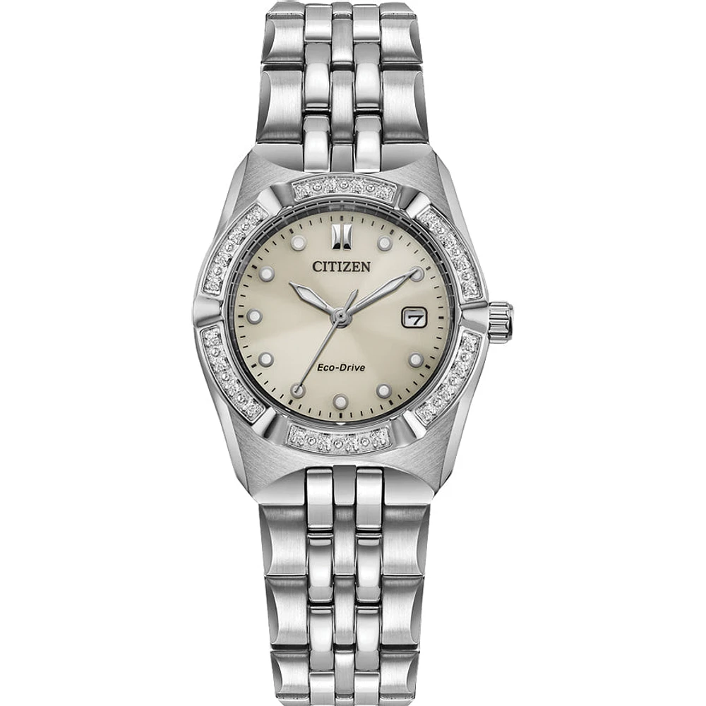 Citizen Eco-Drive Corso Diamond Ladies Watch | EW2710-51X