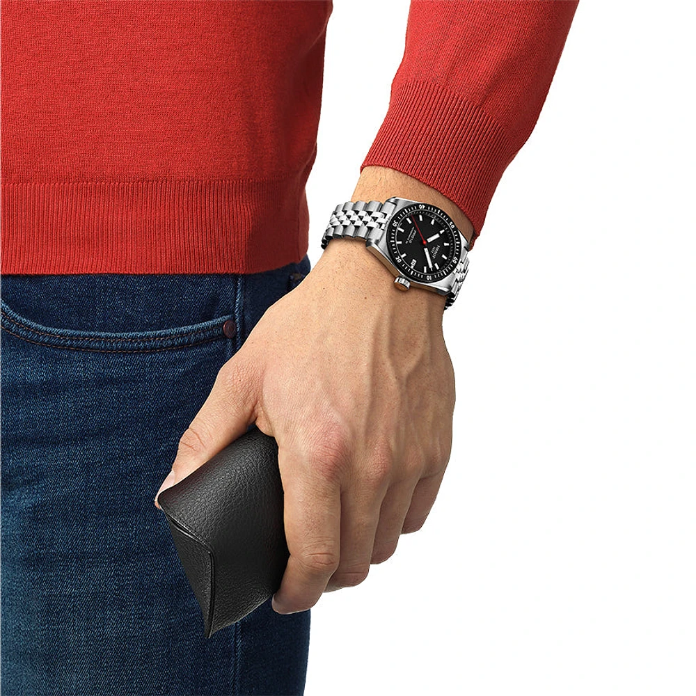 Tissot PR516 Powermatic 80 Black Dial Watch | T1494071105100