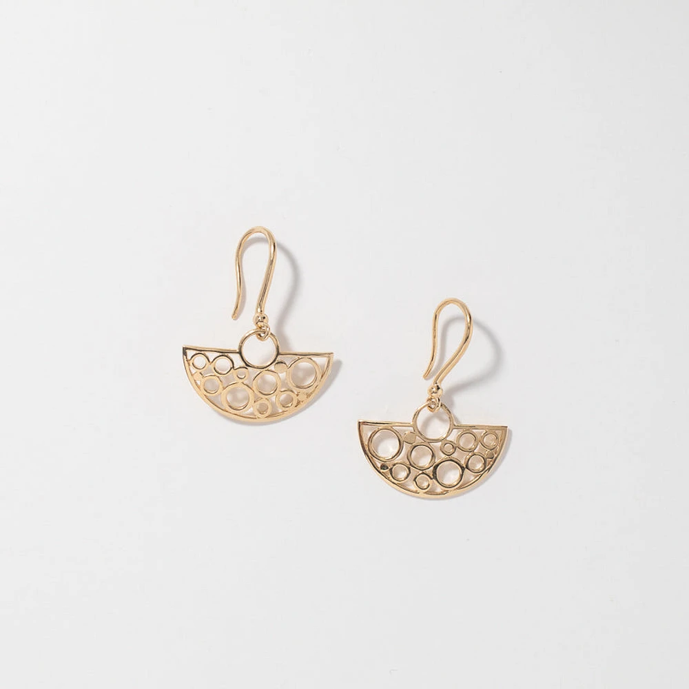 Dangle Earrings in 10K Yellow Gold