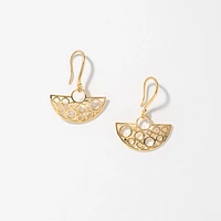 Dangle Earrings in 10K Yellow Gold