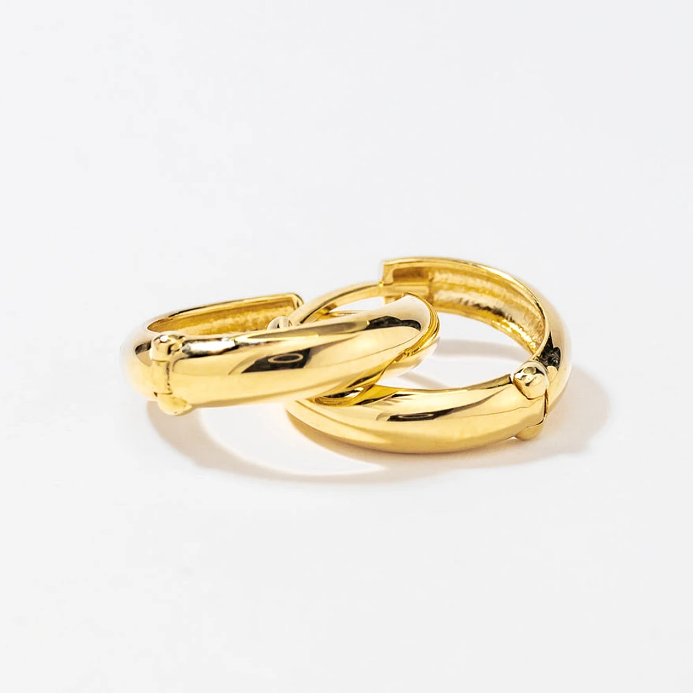 Hoop Earrings in 10K Yellow Gold