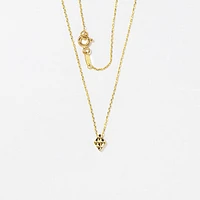 Diamond Shape Necklace in 10K Yellow Gold