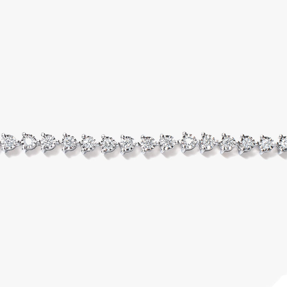 Diamond Tennis Bracelet in 10K White Gold (1.00 ct tw)