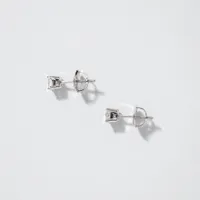 Princess Cut Diamond Stud Earrings in 14K White Gold (0.30 ct tw)