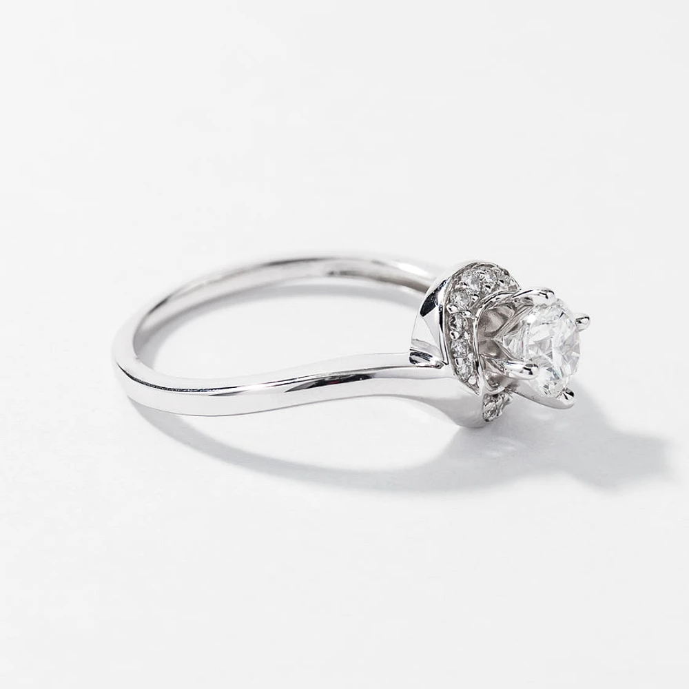 Diamond Engagement Ring 14K White Gold (0.50 ct tw)