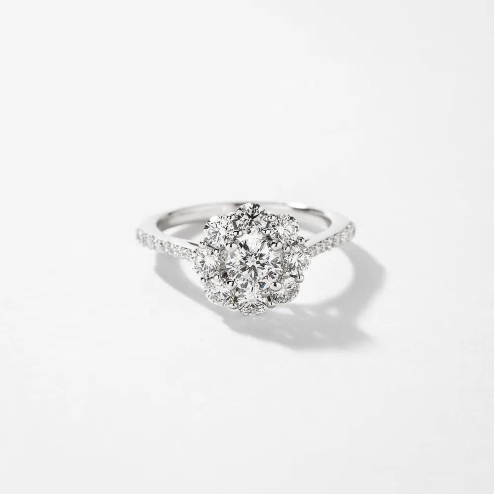 Diamond Engagement Ring 14K White Gold (1.00 ct tw)