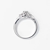 Diamond Mini Engagement Ring in 10K White Gold (0.50 ct tw)