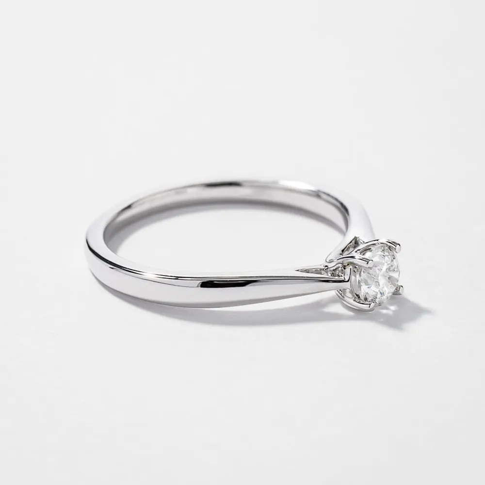 Canadian Diamond Solitaire Engagement Ring 14K Gold (0.30 ct