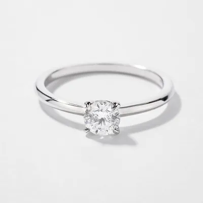 Canadian Diamond Solitaire Engagement Ring 14K Gold (0.50 ct