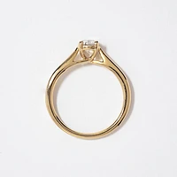 Canadian Diamond Solitaire Engagement Ring 14K Yellow Gold (0.30 ct