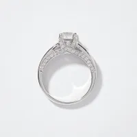 Princess Cut Diamond Engagement Ring 14K White Gold (1.50 ct tw)