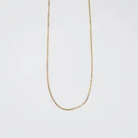 14K Yellow Gold 0.80mm Curb Chain (16")