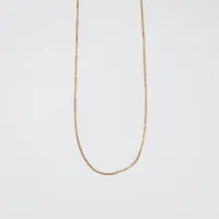 14K Yellow Gold 0.80mm Curb Chain (20")